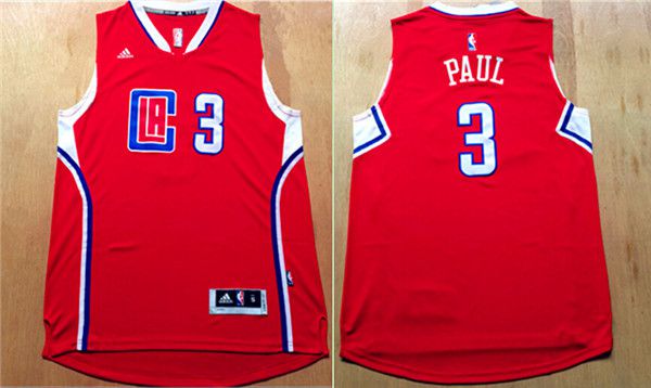 Men Los Angeles Clippers #3 Paul Red Adidas NBA Jerseys